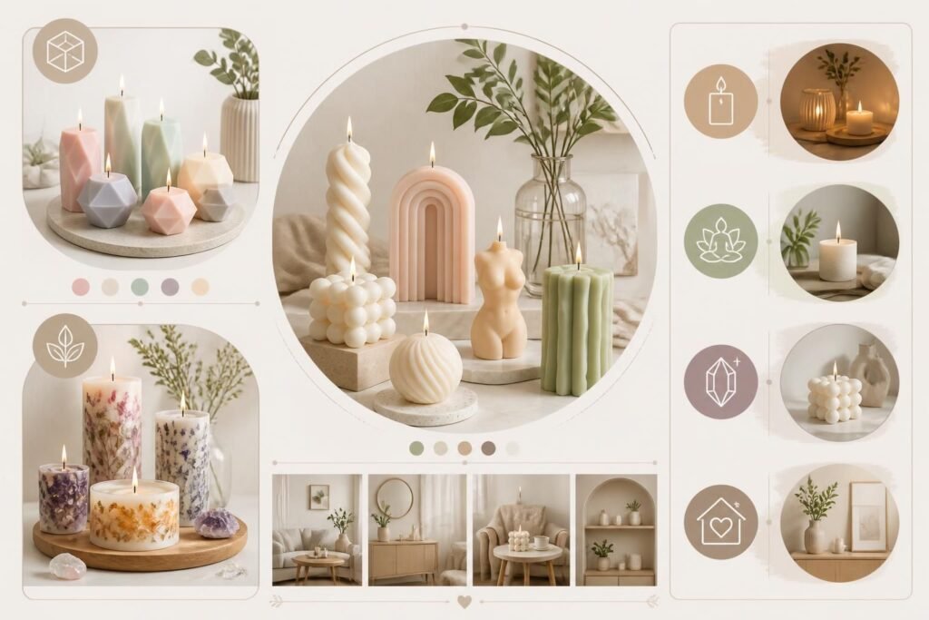 découvrez nos bougies décoratives originales pour sublimer votre intérieur avec élégance. apportez une touche unique et chaleureuse à votre décoration.