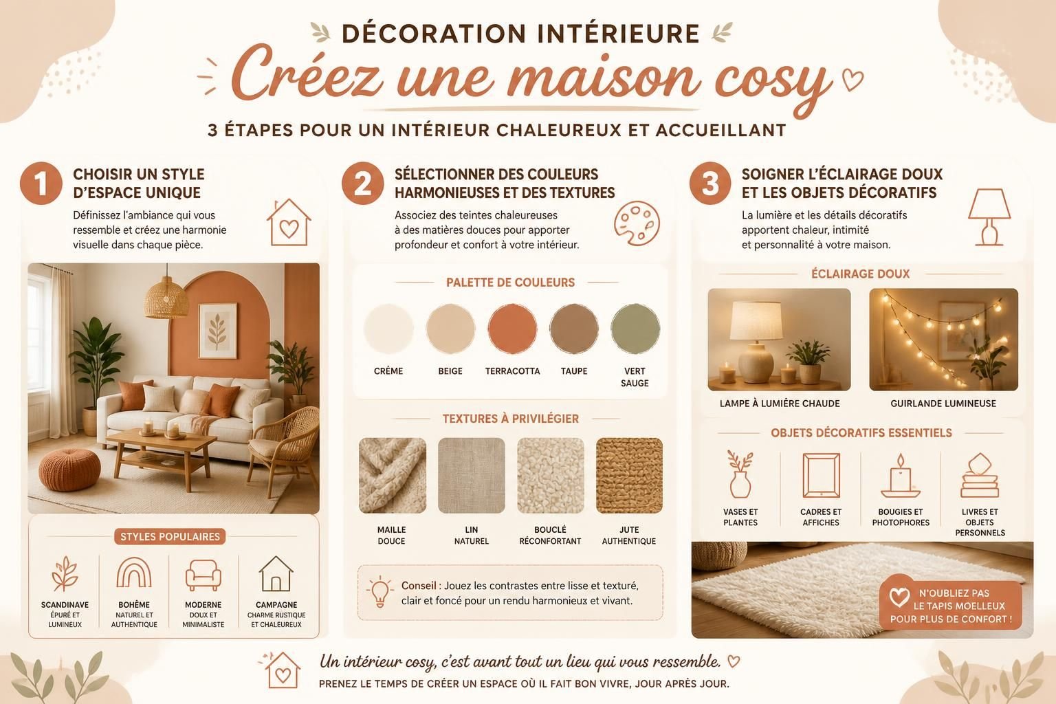 découvrez nos conseils de décoration intérieure pour transformer votre maison en un espace unique, chaleureux et cosy qui reflète votre style.