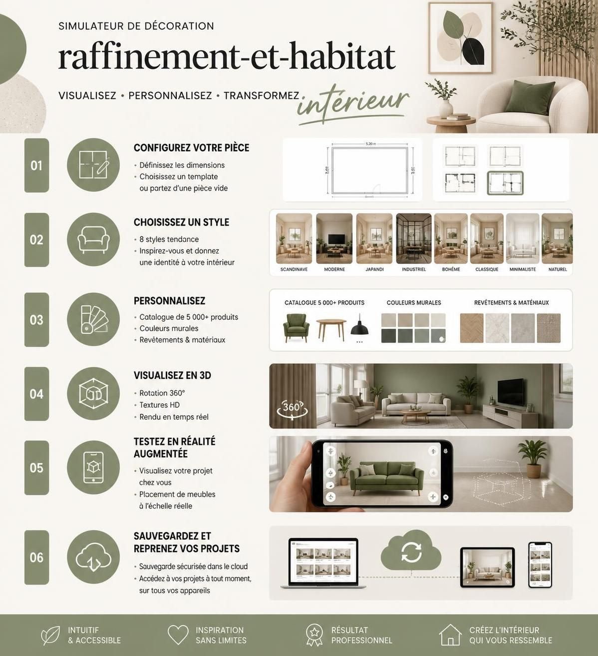 découvrez le simulateur de décoration raffinement-et-habitat pour transformer votre intérieur facilement et donner vie à vos projets avec style et simplicité.