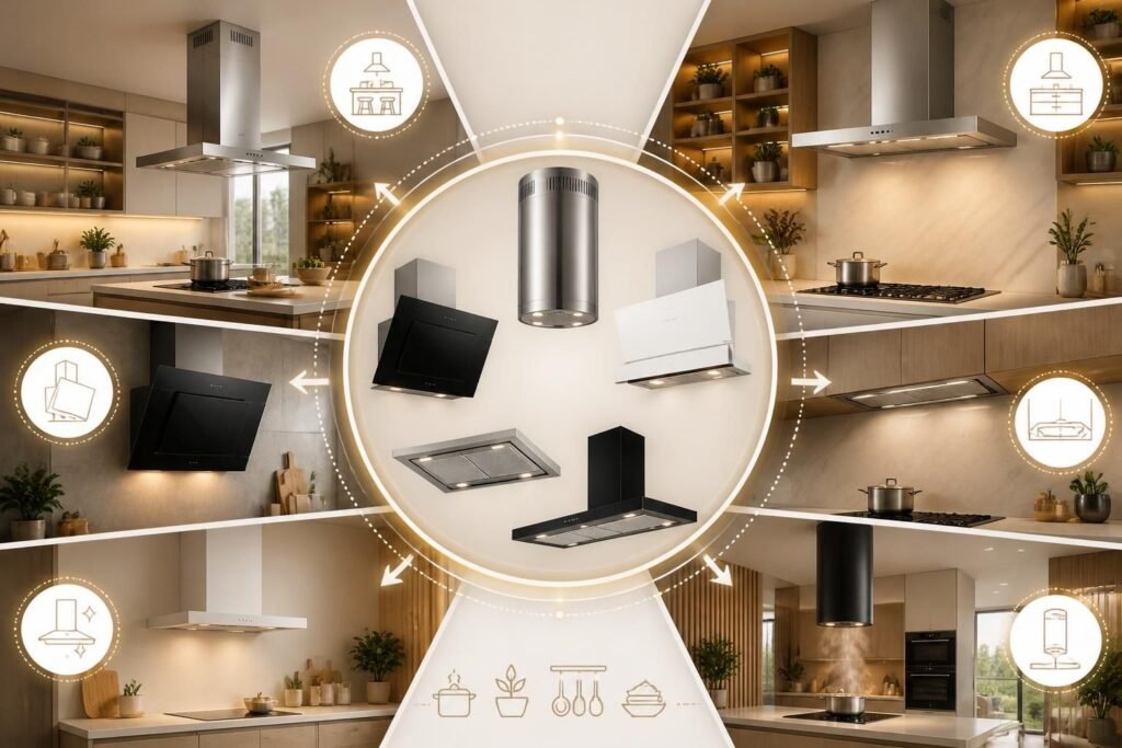 découvrez notre sélection de hottes décoratives pour sublimer votre cuisine avec style et efficacité. choisissez dès maintenant la hotte idéale qui allie design et performance.