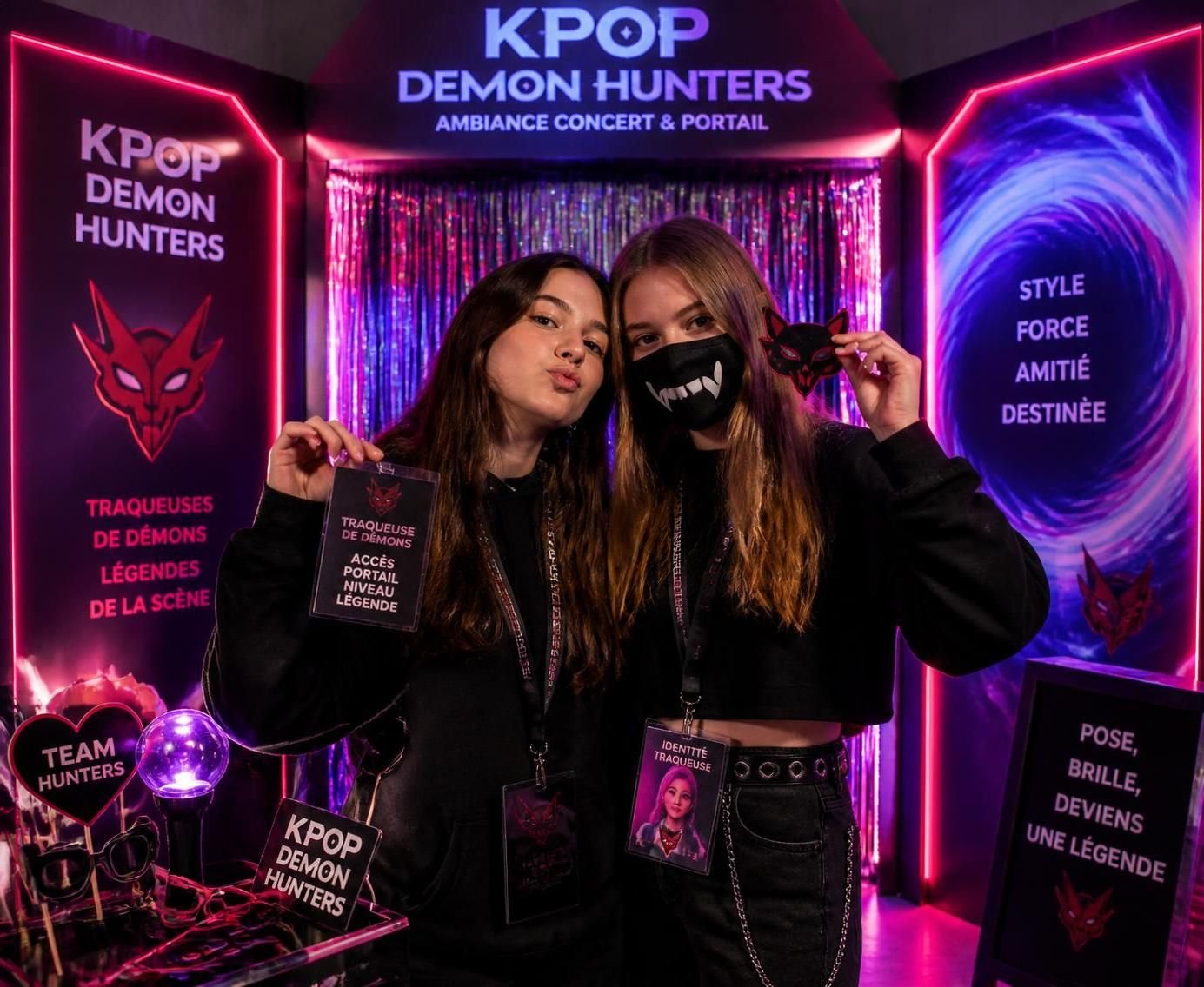 découvrez notre décoration anniversaire kpop demon hunters pour créer une ambiance inoubliable et immersive, parfaite pour ravir tous vos fans lors de votre fête.