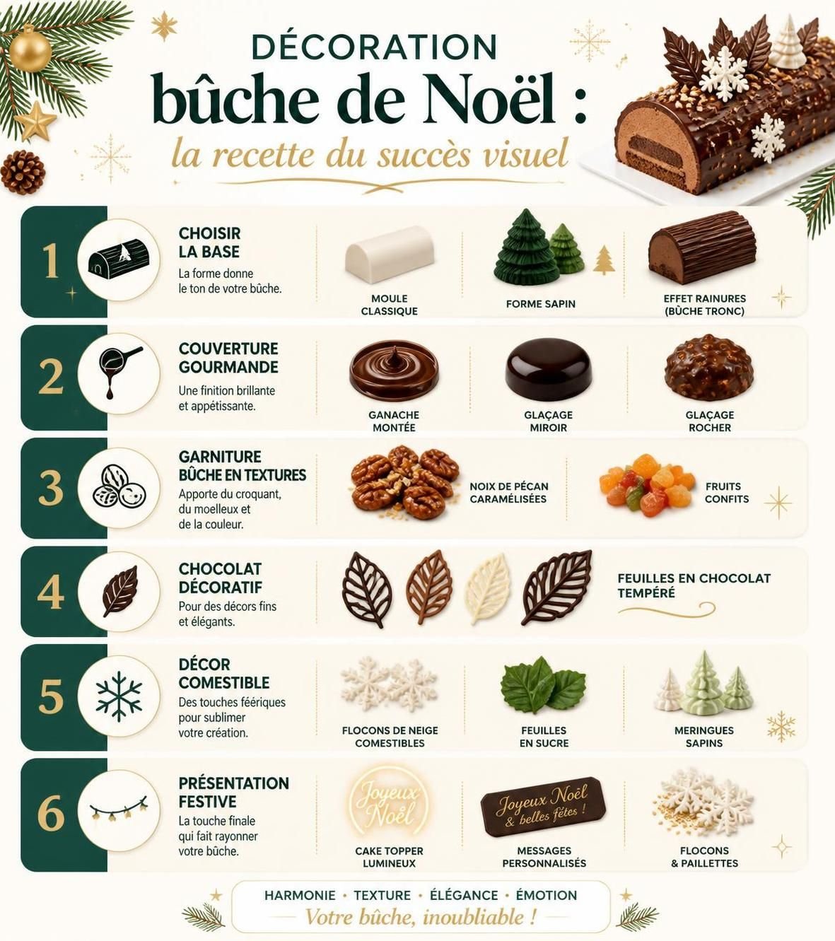 découvrez nos astuces pour décorer votre bûche de noël et rendre votre dessert festif encore plus gourmand et élégant.
