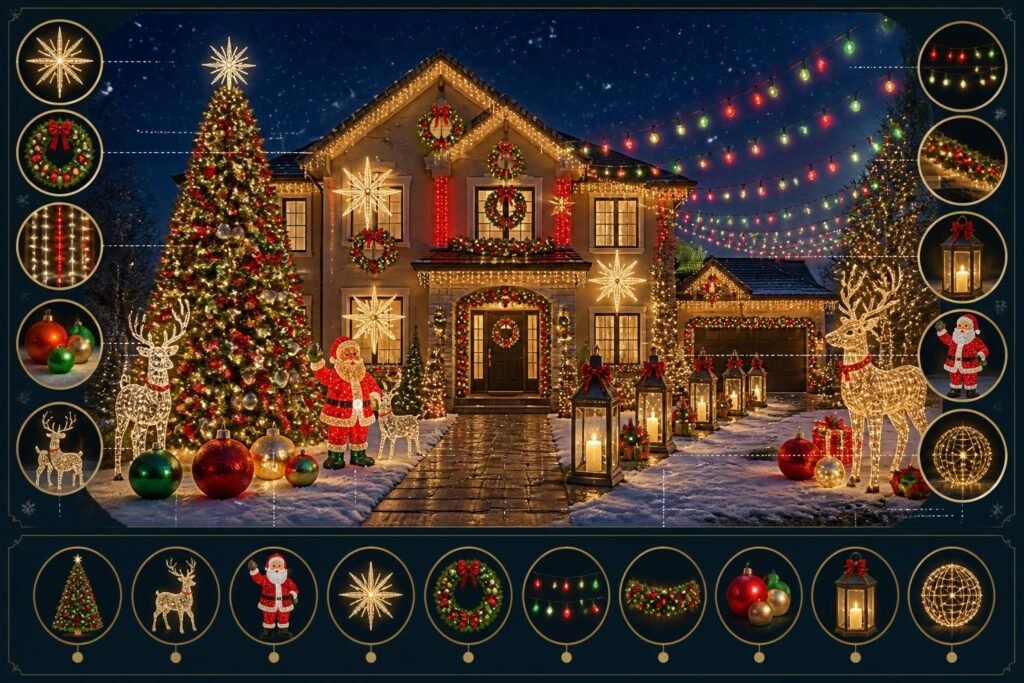 découvrez comment sublimer votre maison avec des idées de décoration de noël extérieur xxl pour un effet grand format et spectaculaire.