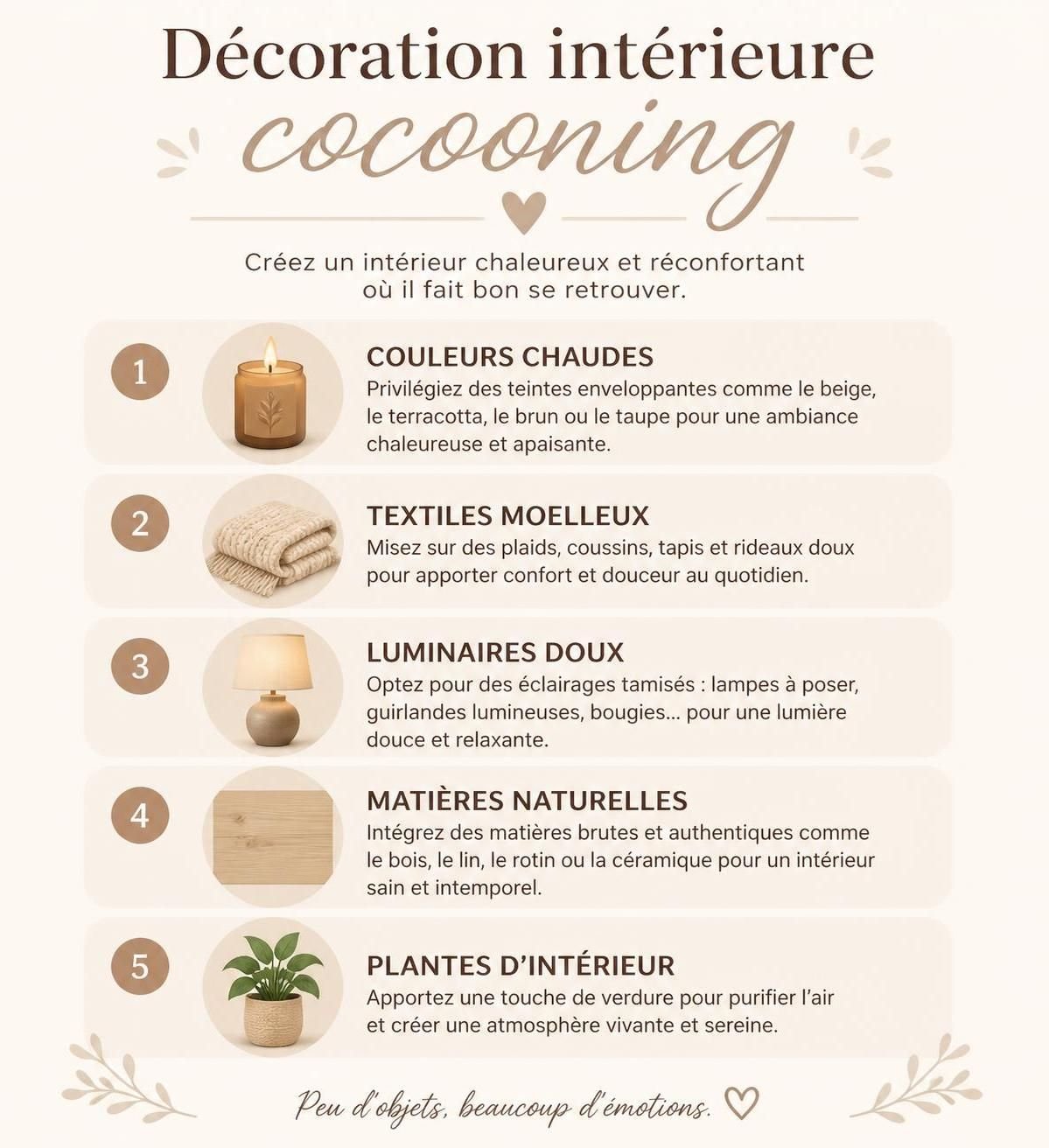 découvrez comment créer une décoration intérieure cocooning pour transformer votre espace en un lieu chaleureux et accueillant, idéal pour se sentir bien chez soi.