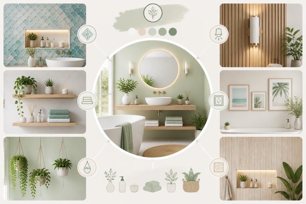 découvrez nos idées de décoration murale pour salle de bain et transformez votre espace avec style et originalité. apportez une touche unique à votre pièce d'eau.