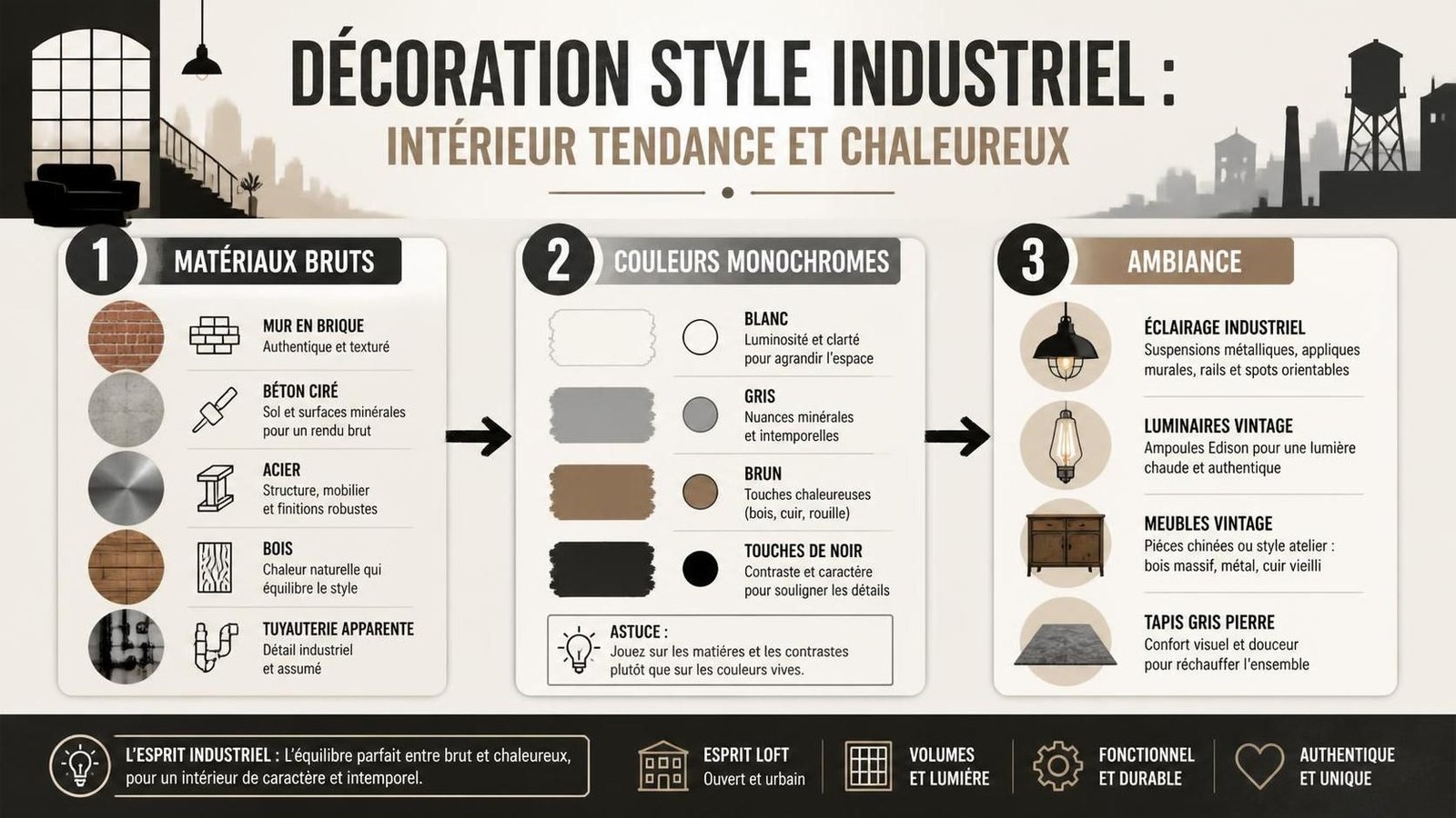 découvrez comment adopter la décoration style industriel pour un intérieur tendance, alliant charme brut et ambiance chaleureuse.