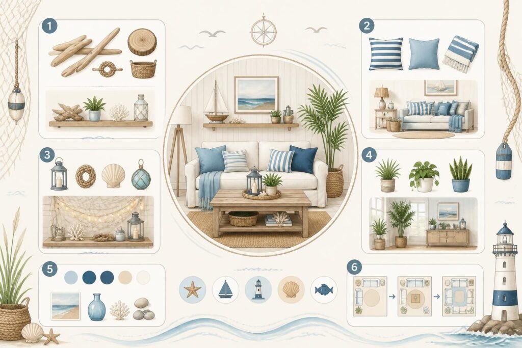 découvrez des idées et astuces pour créer une décoration sur le thème de la mer, apportant une ambiance marine chaleureuse et conviviale à votre intérieur.