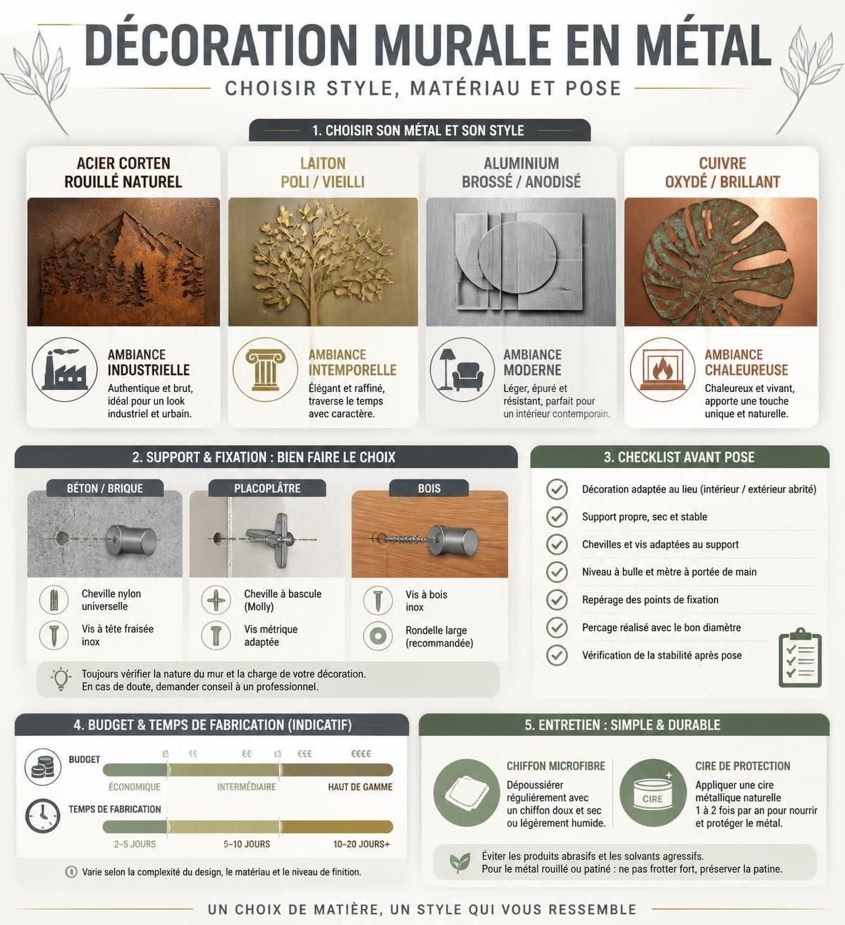découvrez des œuvres métalliques uniques et tendance pour décorer vos murs avec style et originalité. apportez une touche moderne et artistique à votre intérieur.