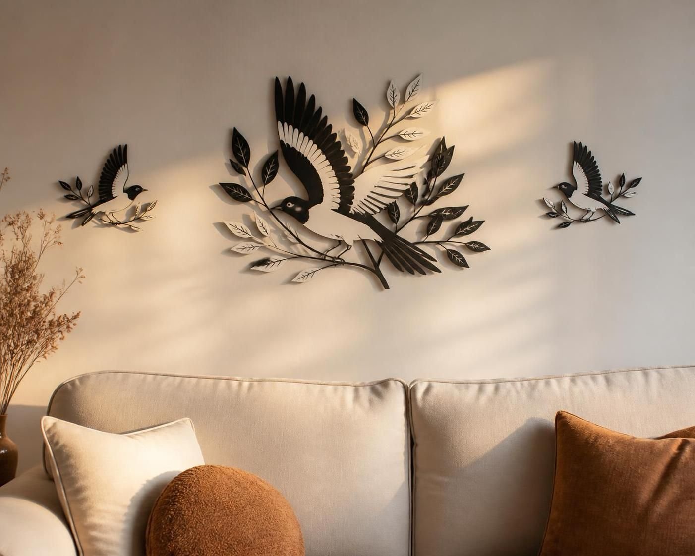 apportez charme et élégance à votre intérieur avec nos oiseaux muraux décoratifs, parfaits pour sublimer vos murs et créer une ambiance unique.