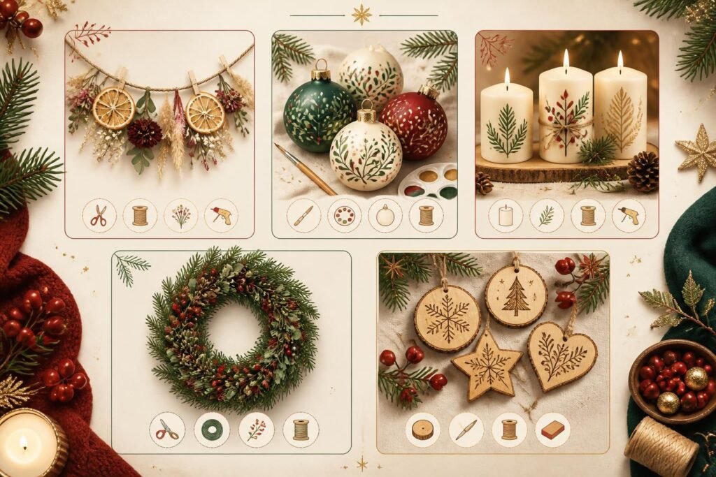 découvrez 5 idées créatives et faciles de décorations de noël à fabriquer soi-même, spécialement conçues pour les adultes. apportez une touche personnelle et festive à votre maison pour les fêtes !