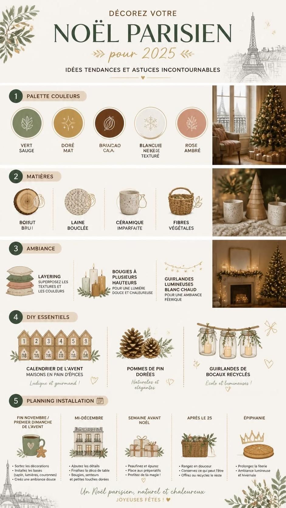 découvrez nos idées tendance et astuces incontournables pour décorer votre noël parisien 2025 avec style et originalité.