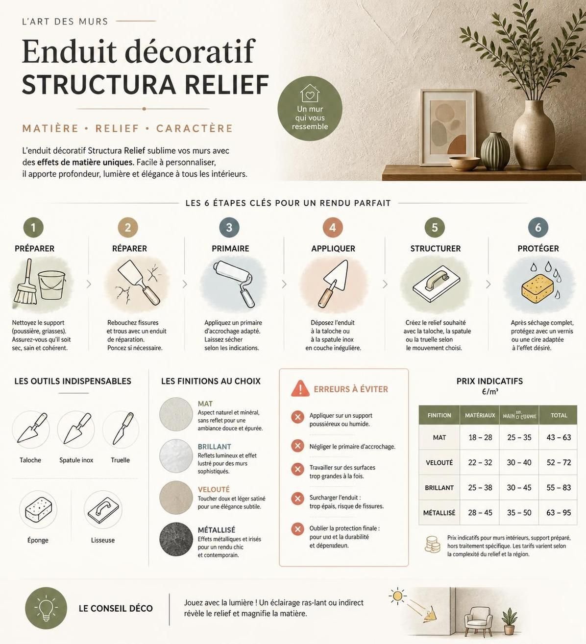 découvrez notre guide complet pour appliquer l'enduit décoratif structura relief avec succès. astuces, techniques et conseils pour un rendu parfait et durable.