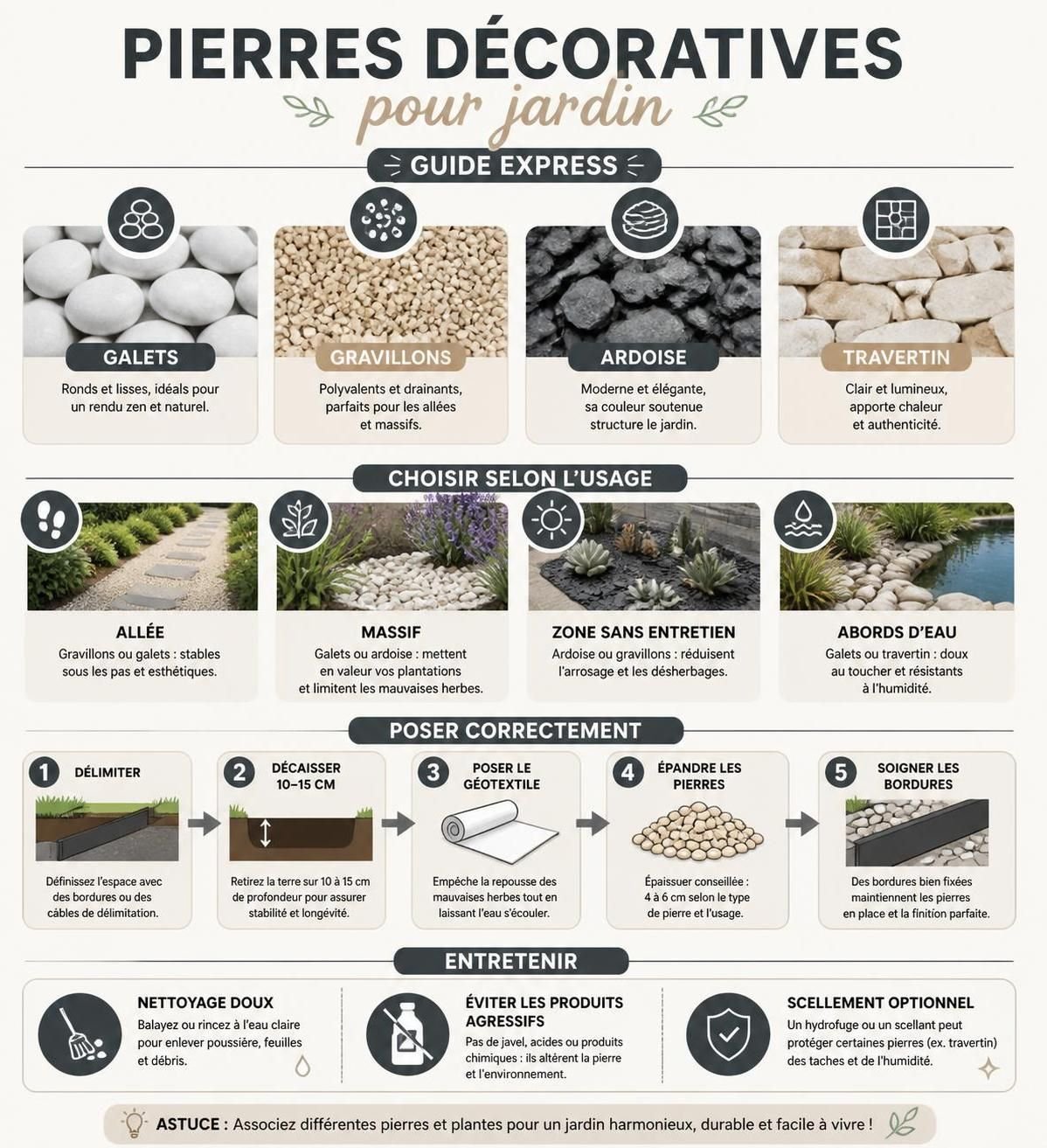découvrez nos pierres décoratives pour jardin et transformez votre espace extérieur en un lieu élégant et naturel en toute simplicité.