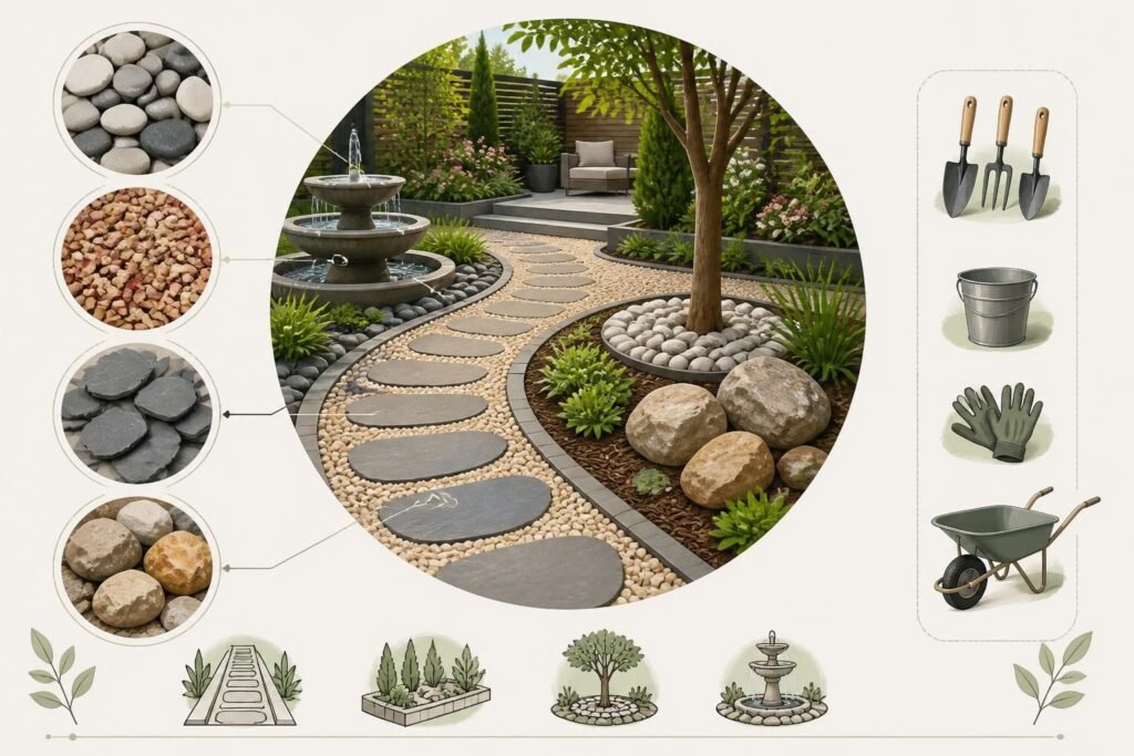 découvrez nos pierres décoratives pour jardin et transformez votre espace extérieur en un lieu élégant et accueillant en toute simplicité.