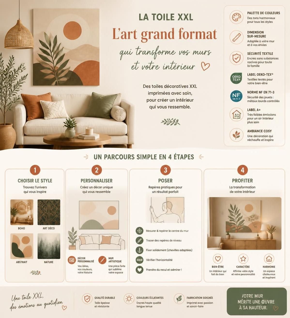 découvrez comment une toile décorative unique peut métamorphoser votre intérieur en apportant style et personnalité à vos espaces.