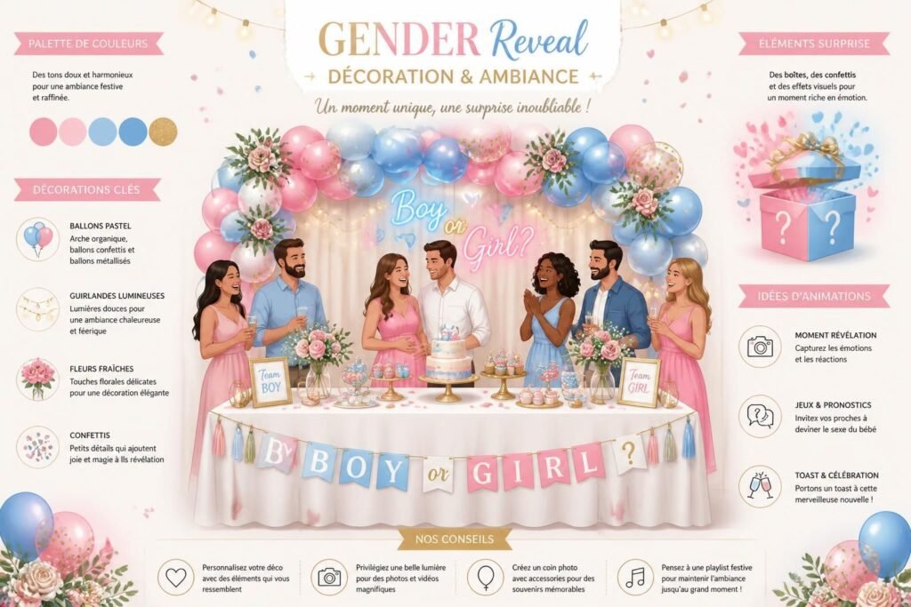 découvrez comment créer une ambiance inoubliable pour votre fête avec une décoration gender reveal originale et festive. conseils et idées pour célébrer ce moment unique.