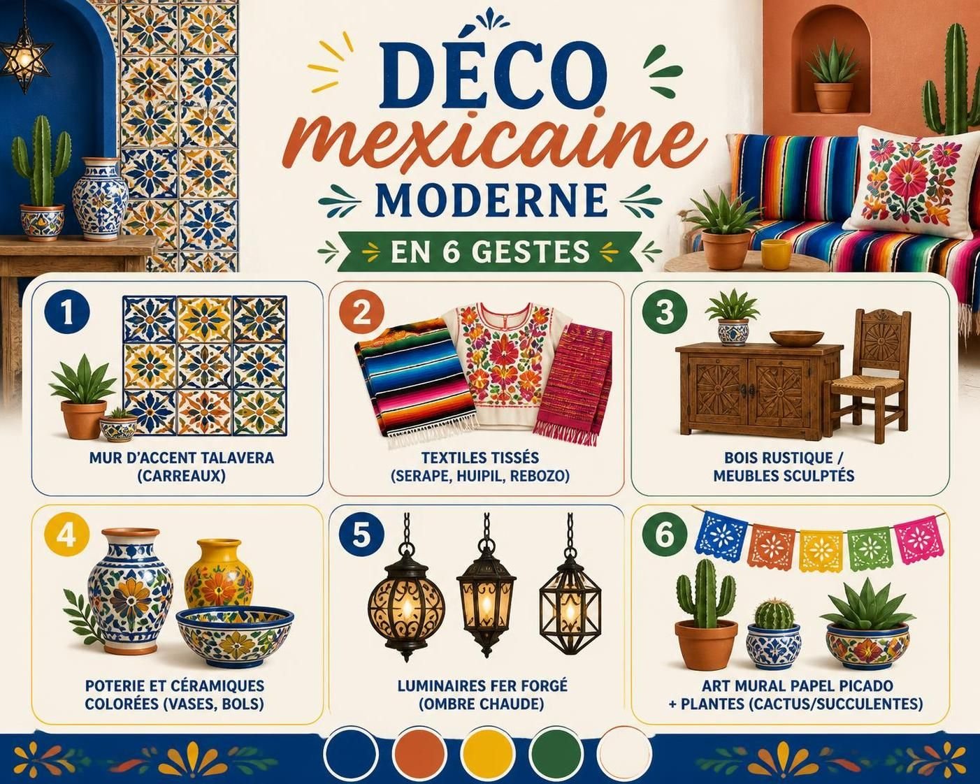 découvrez comment la décoration mexicaine peut transformer votre intérieur avec ses couleurs vives et son ambiance chaleureuse, pour un chez-vous unique et accueillant.