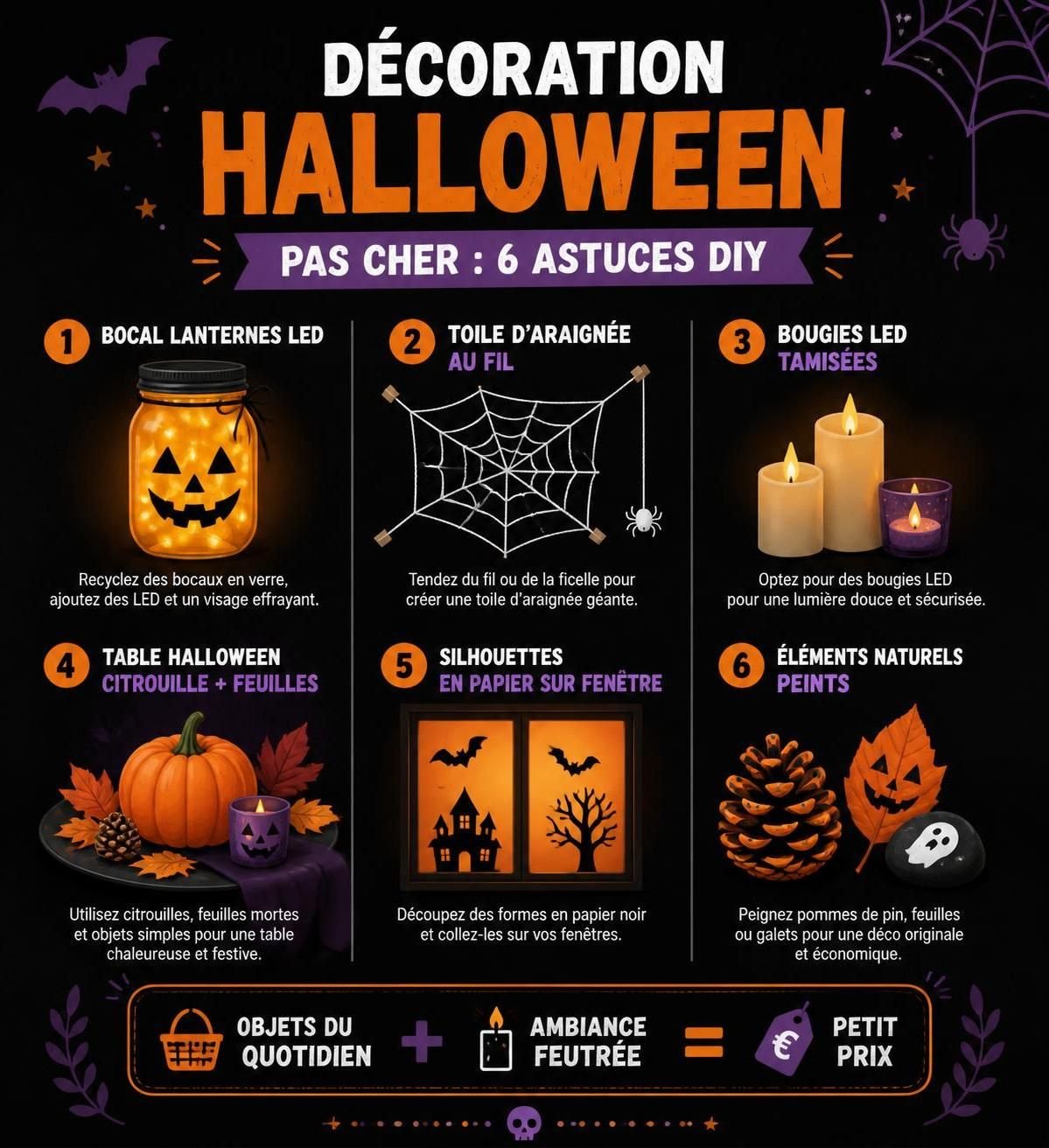 découvrez nos astuces simples pour décorer halloween à petit prix avec des idées de déco faciles et pas chères qui feront sensation.