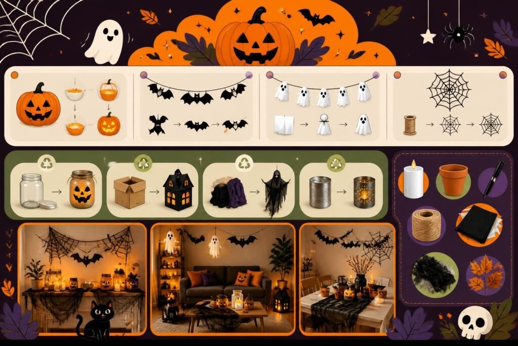 découvrez nos astuces simples et économiques pour décorer halloween à petit prix. créez une ambiance effrayante sans vous ruiner grâce à nos idées déco pas cher et faciles à réaliser.