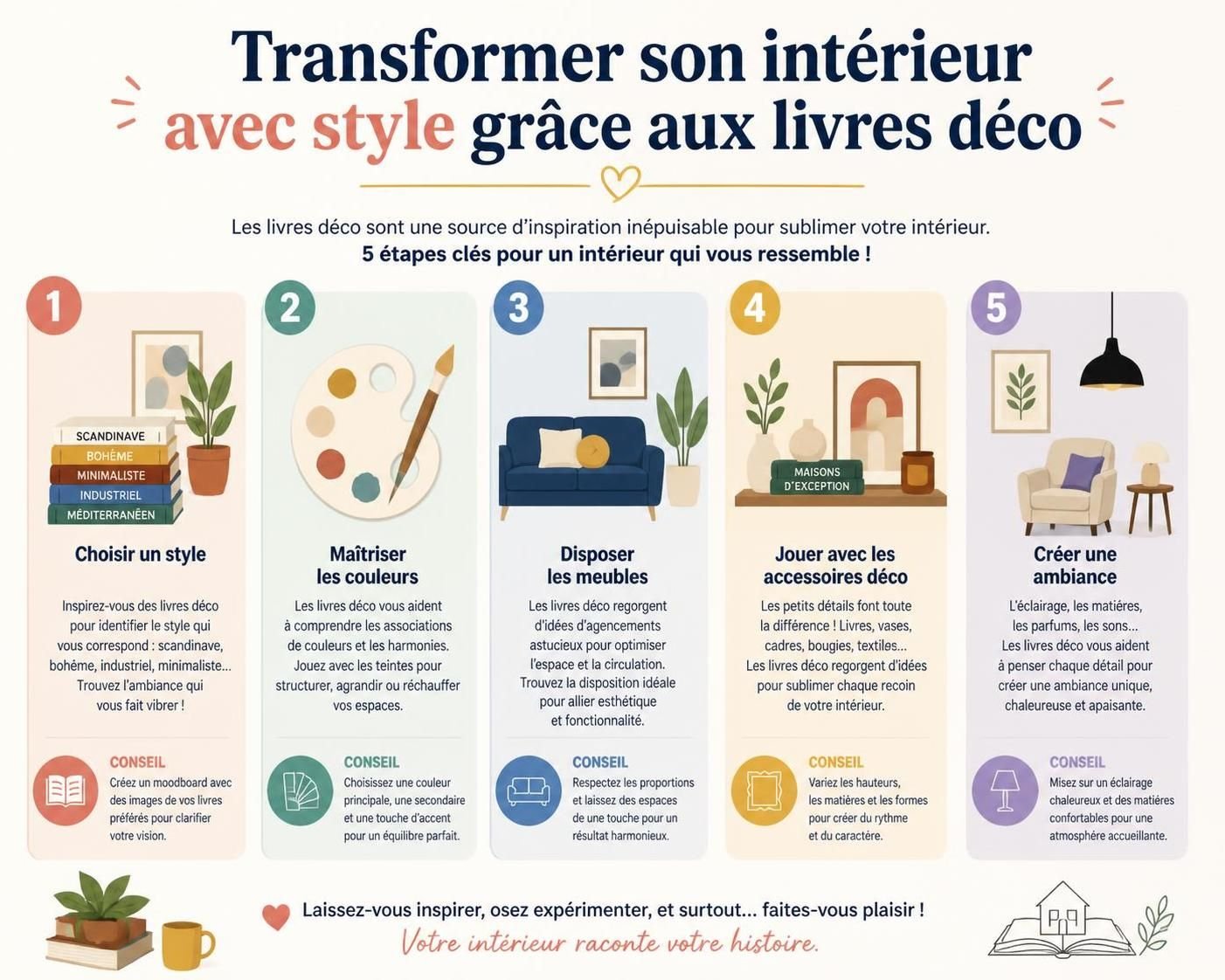 découvrez comment transformer votre intérieur avec style grâce à notre livre sur la décoration, rempli d'idées inspirantes et de conseils pratiques.