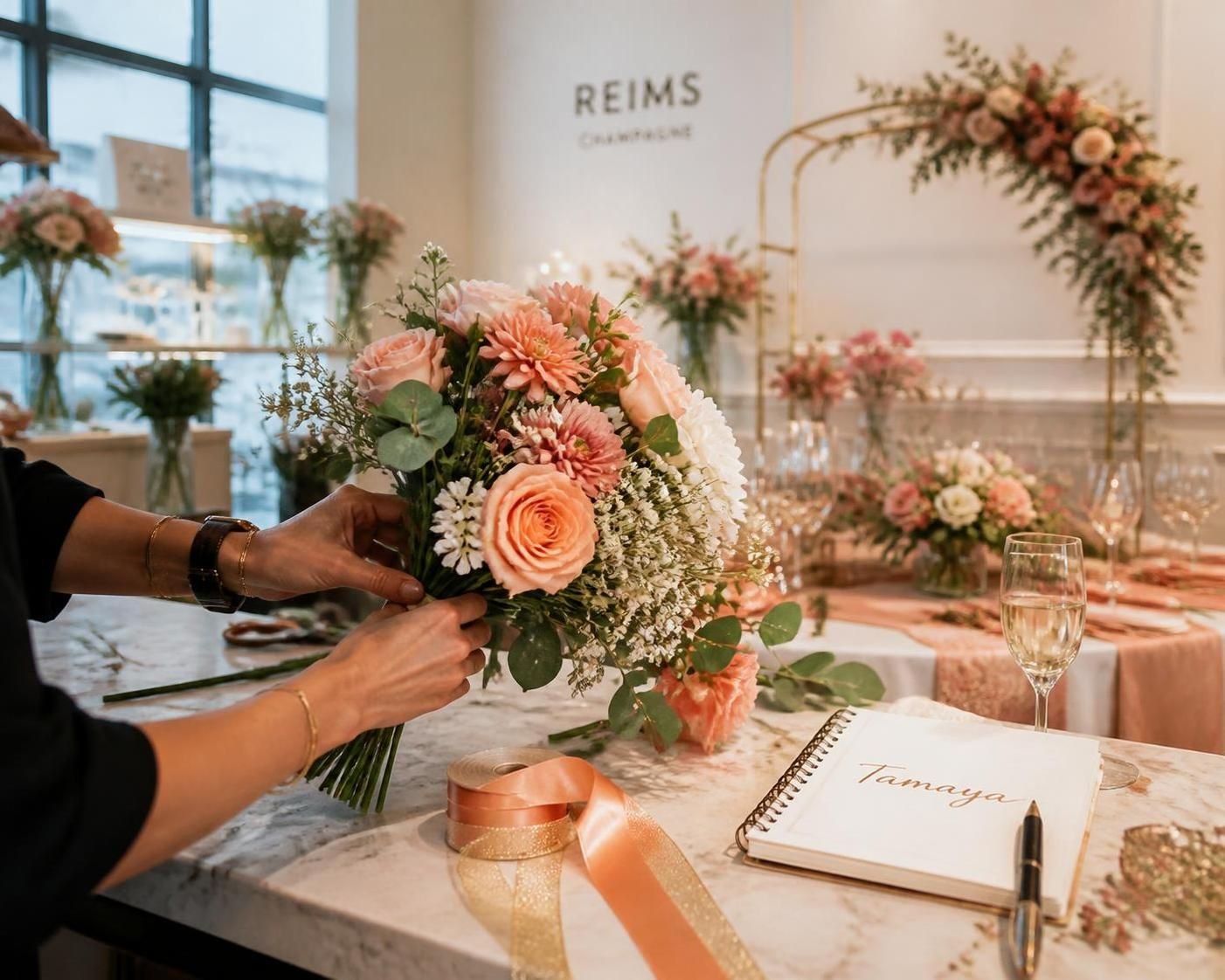 tamaya jc fleuriste décorateur vous accompagne pour sublimer vos événements avec des créations florales élégantes et personnalisées, apportant charme et raffinement à chaque occasion.