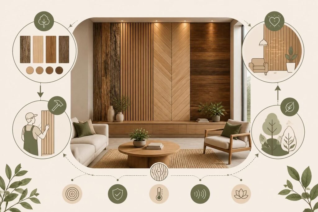 découvrez comment transformer votre intérieur avec un mur décoratif en bois unique, apportant chaleur et élégance à votre espace de vie.