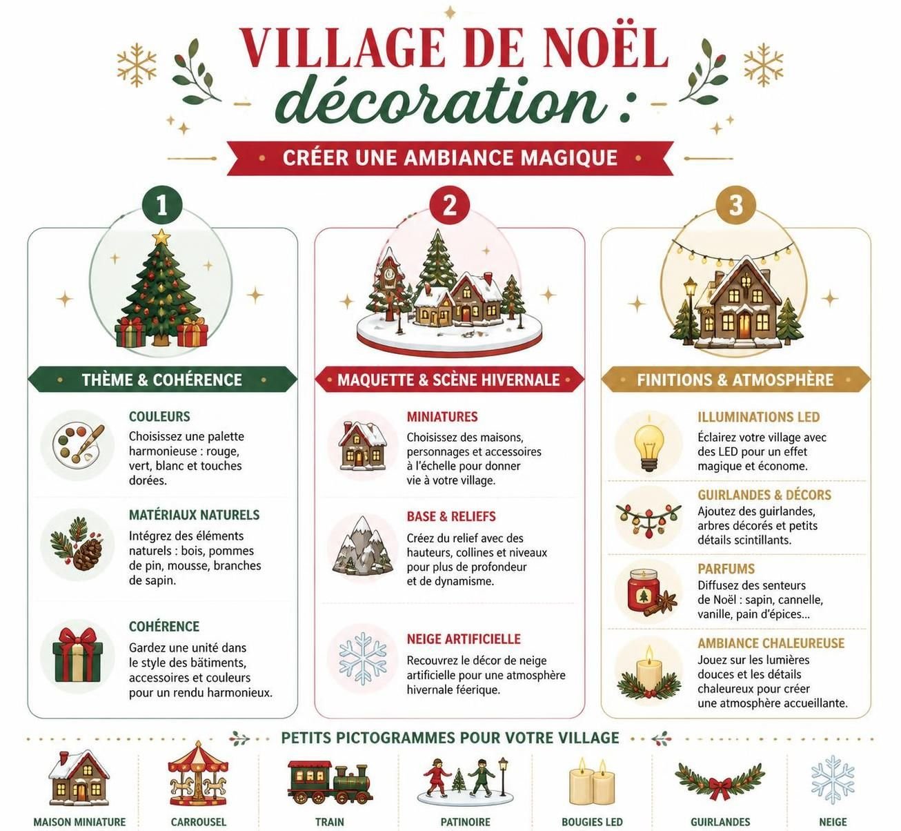 découvrez nos idées de décoration pour village de noël et créez une ambiance magique et chaleureuse chez vous cette saison festive.